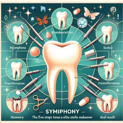 The Symphony of Dental Grandeur: Five Harmonious Steps Towards an Elite Smile Makeover